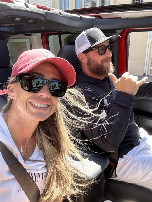 Ken Guffey and his partner on a drive